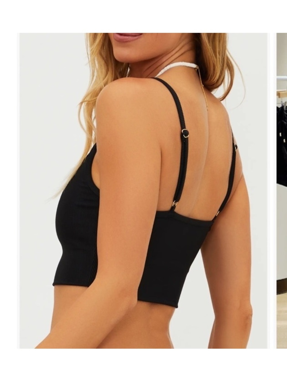 Beach Riot Elara Rib Bikini Top-S - Picture 2 of 6